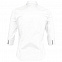 Рубашка женская с рукавом 3/4 EFFECT 140, белая с логотипом в Екатеринбурге заказать по выгодной цене в кибермаркете AvroraStore