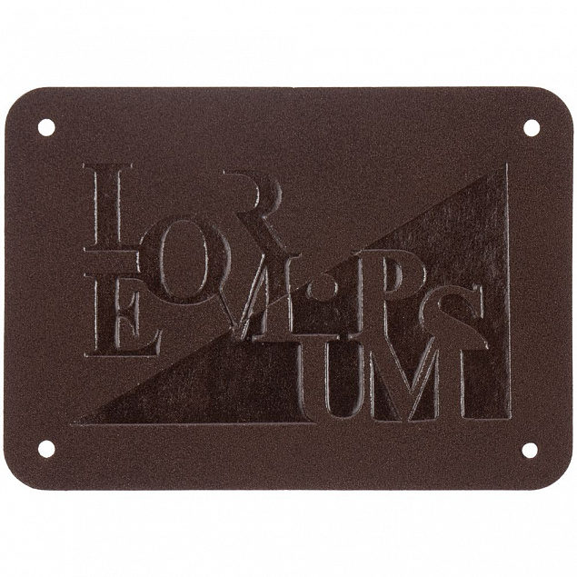 Лейбл Etha Nubuсk, XL, темно-коричневый с логотипом в Екатеринбурге заказать по выгодной цене в кибермаркете AvroraStore