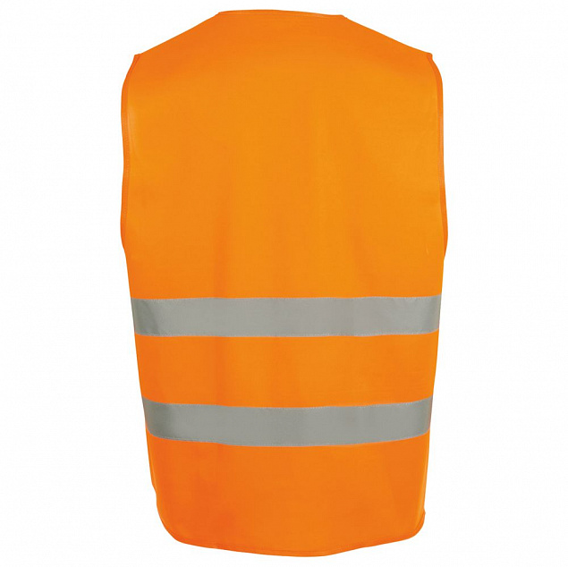 Жилет светоотражающий SECURE PRO, оранжевый неон с логотипом в Екатеринбурге заказать по выгодной цене в кибермаркете AvroraStore