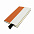 Бизнес-блокнот UNI, A5, бело-оранжевый, мягкая обложка, в линейку, черное ляссе с логотипом в Екатеринбурге заказать по выгодной цене в кибермаркете AvroraStore
