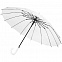 Прозрачный зонт-трость Clear 16 с логотипом в Екатеринбурге заказать по выгодной цене в кибермаркете AvroraStore