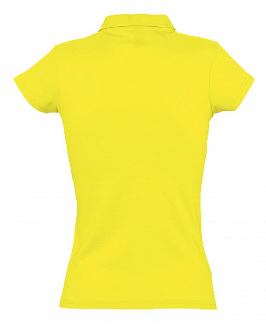 Рубашка поло женская Prescott Women 170, желтая (лимонная) с логотипом в Екатеринбурге заказать по выгодной цене в кибермаркете AvroraStore