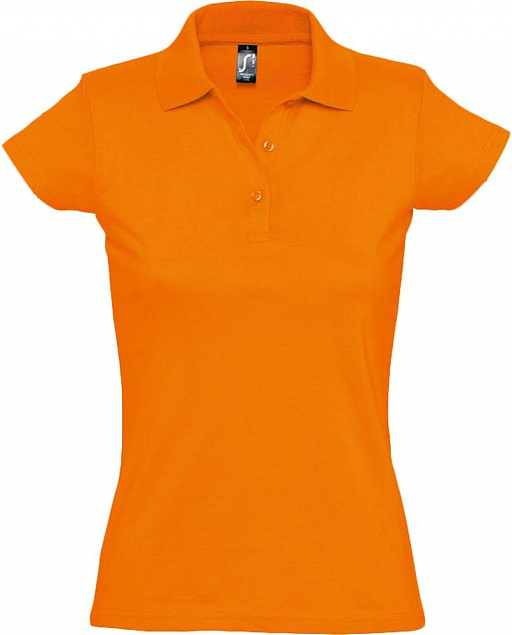 Рубашка поло женская Prescott Women 170, оранжевая с логотипом в Екатеринбурге заказать по выгодной цене в кибермаркете AvroraStore
