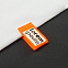 Лейбл тканевый Epsilon, S, оранжевый неон с логотипом в Екатеринбурге заказать по выгодной цене в кибермаркете AvroraStore