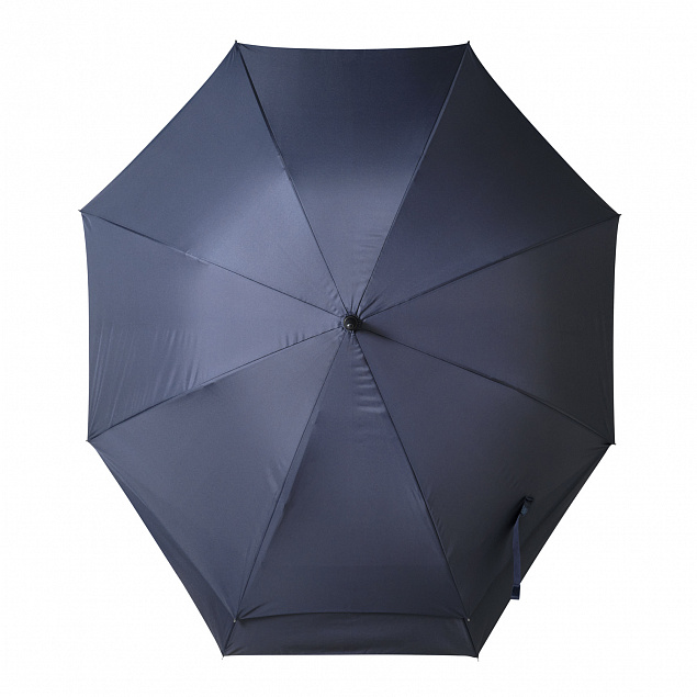 Зонт-трость Dune, синий с логотипом в Екатеринбурге заказать по выгодной цене в кибермаркете AvroraStore