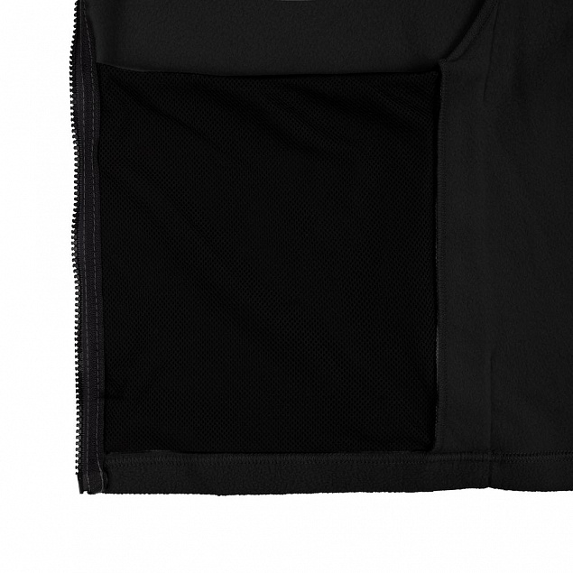 Куртка флисовая унисекс Manakin, черная с логотипом в Екатеринбурге заказать по выгодной цене в кибермаркете AvroraStore