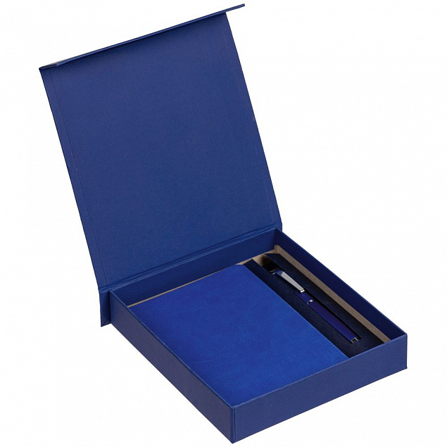 Коробка Bright, синяя с логотипом в Екатеринбурге заказать по выгодной цене в кибермаркете AvroraStore