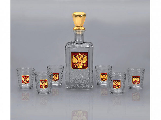 Набор для водки "Отчизна" с логотипом в Екатеринбурге заказать по выгодной цене в кибермаркете AvroraStore
