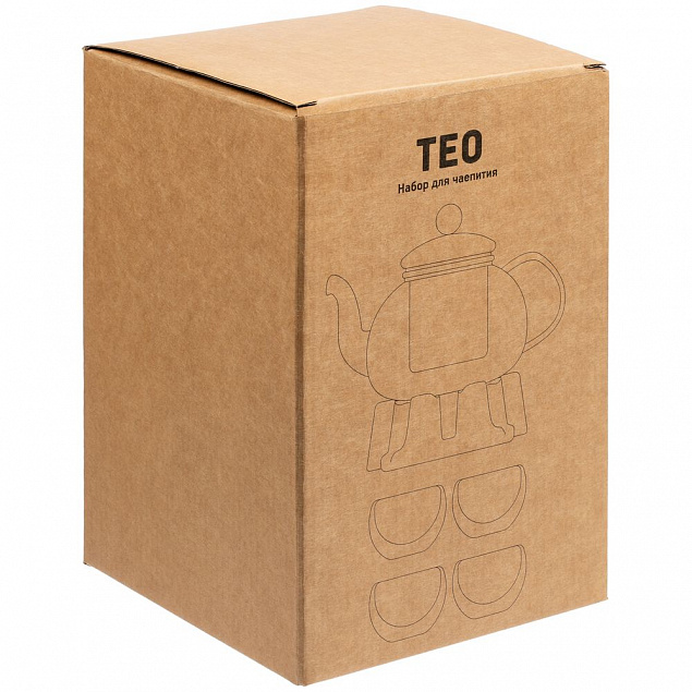 Чайный набор на 4 персоны Teo с логотипом в Екатеринбурге заказать по выгодной цене в кибермаркете AvroraStore