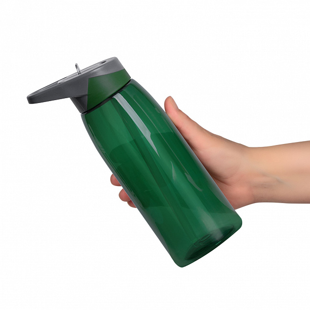 Спортивная бутылка для воды, Joy, 750 ml, зеленая с логотипом в Екатеринбурге заказать по выгодной цене в кибермаркете AvroraStore