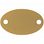 Шильдик металлический Alfa Oval, золотистый с логотипом в Екатеринбурге заказать по выгодной цене в кибермаркете AvroraStore