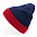 Шапка вязаная  двойная "Wind", с отворотом_ярко синий,100% акрил  с логотипом в Екатеринбурге заказать по выгодной цене в кибермаркете AvroraStore