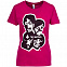 Футболка женская «Меламед. The Beatles», ярко-розовая (фуксия) с логотипом в Екатеринбурге заказать по выгодной цене в кибермаркете AvroraStore