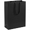 Пакет бумажный Porta XL, черный с логотипом в Екатеринбурге заказать по выгодной цене в кибермаркете AvroraStore