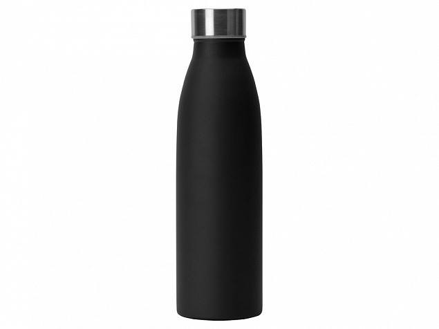 Стальная бутылка Rely, 800 мл, черный матовый с логотипом в Екатеринбурге заказать по выгодной цене в кибермаркете AvroraStore