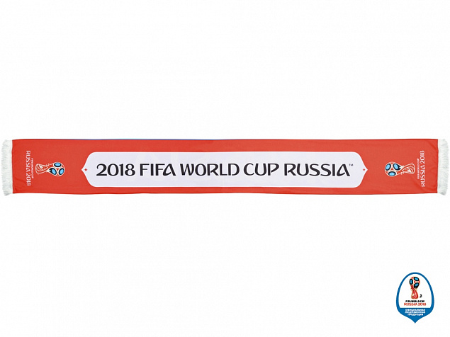 Шарф Россия трикотажный 2018 FIFA World Cup Russia™ с логотипом в Екатеринбурге заказать по выгодной цене в кибермаркете AvroraStore