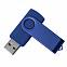 USB flash-карта DOT (16Гб), синий, 5,8х2х1,1см, пластик, металл с логотипом в Екатеринбурге заказать по выгодной цене в кибермаркете AvroraStore