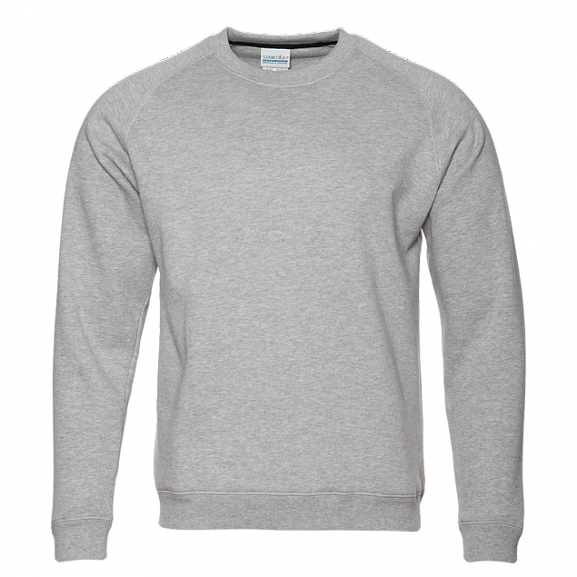 Толстовка StanSweatshirt Серый меланж с логотипом в Екатеринбурге заказать по выгодной цене в кибермаркете AvroraStore
