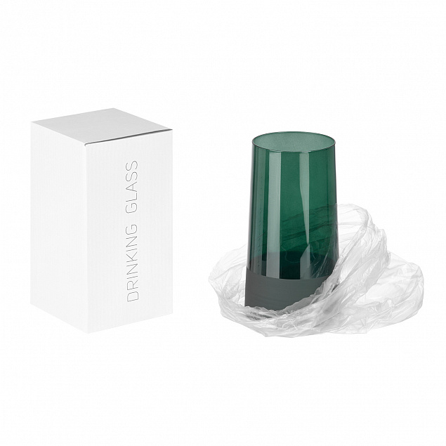 Стакан для воды высокий, Emerald, 540 ml, зеленый с логотипом в Екатеринбурге заказать по выгодной цене в кибермаркете AvroraStore