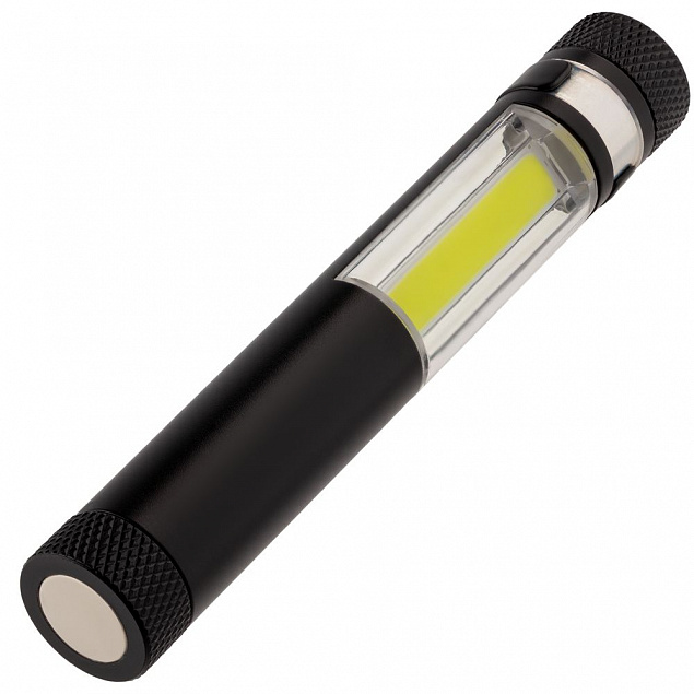 Фонарик-факел LightStream, малый, черный с логотипом в Екатеринбурге заказать по выгодной цене в кибермаркете AvroraStore