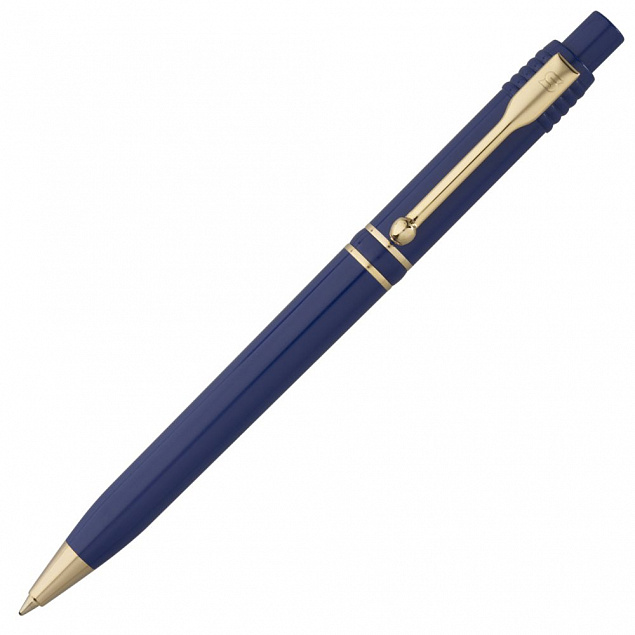 Ручка шариковая Raja Gold, синяя с логотипом в Екатеринбурге заказать по выгодной цене в кибермаркете AvroraStore