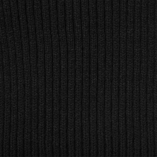 Шарф Forges вязаный, черный с логотипом в Екатеринбурге заказать по выгодной цене в кибермаркете AvroraStore
