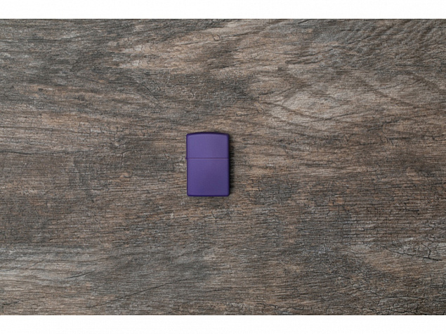 Зажигалка ZIPPO Classic с покрытием Purple Matte с логотипом в Екатеринбурге заказать по выгодной цене в кибермаркете AvroraStore