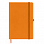 Бизнес-блокнот А5  "Silky", оранжевый,  твердая обложка,  в клетку с логотипом в Екатеринбурге заказать по выгодной цене в кибермаркете AvroraStore