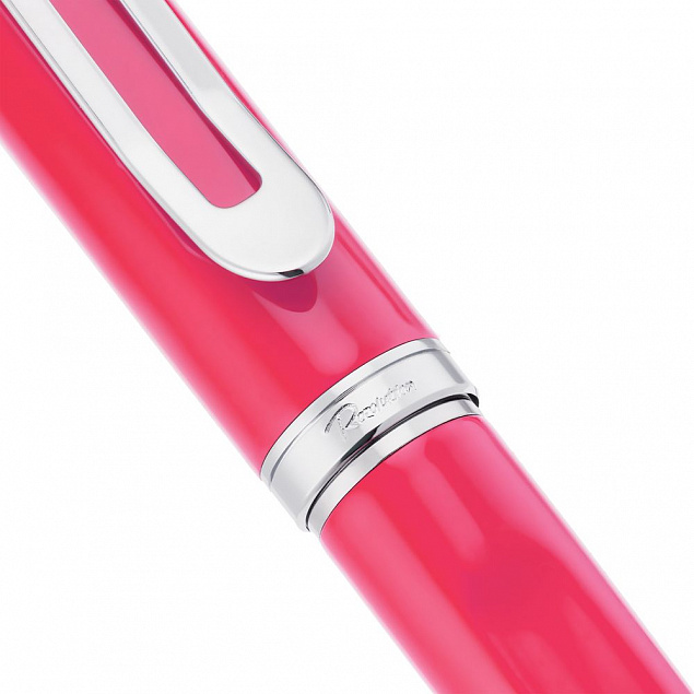 Ручка шариковая Phase, розовая с логотипом в Екатеринбурге заказать по выгодной цене в кибермаркете AvroraStore