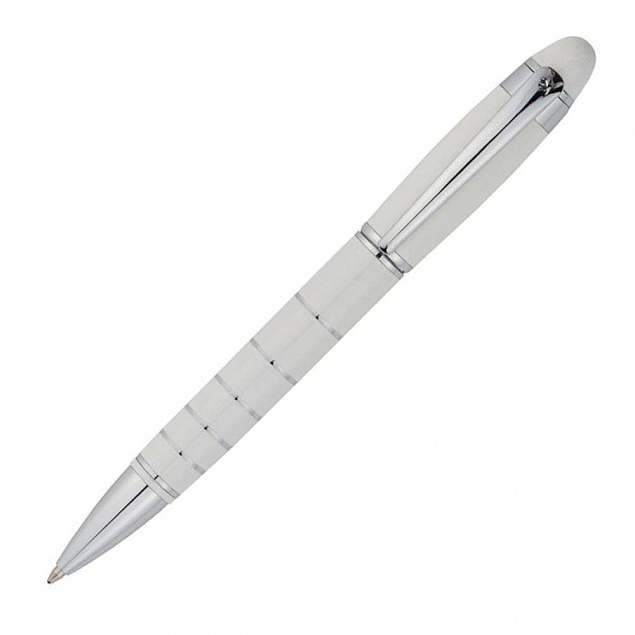 Ручка шариковая Fame с футляром, белая с логотипом в Екатеринбурге заказать по выгодной цене в кибермаркете AvroraStore