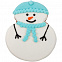 Печенье Sweetish Snowman, голубое с логотипом в Екатеринбурге заказать по выгодной цене в кибермаркете AvroraStore