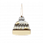 Ёлочная игрушка Шапочка (белый с золотым ) с логотипом в Екатеринбурге заказать по выгодной цене в кибермаркете AvroraStore