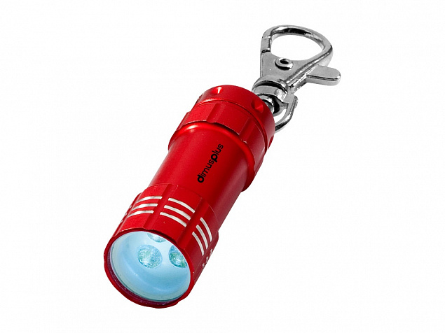 Брелок-фонарик Astro, красный с логотипом в Екатеринбурге заказать по выгодной цене в кибермаркете AvroraStore
