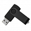 USB flash-карта DOT (16Гб), черный, 5,8х2х1,1см, пластик, металл с логотипом в Екатеринбурге заказать по выгодной цене в кибермаркете AvroraStore