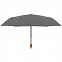 Зонт складной Nature Magic, серый с логотипом в Екатеринбурге заказать по выгодной цене в кибермаркете AvroraStore