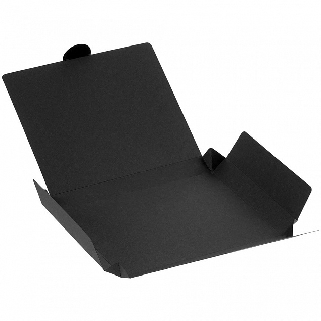 Коробка самосборная Flacky, черная с логотипом в Екатеринбурге заказать по выгодной цене в кибермаркете AvroraStore