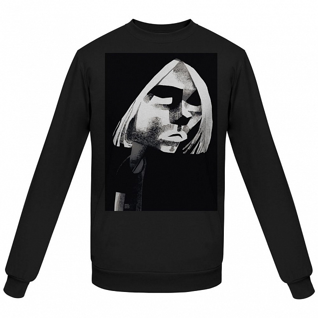 Толстовка «Меламед. Kurt Cobain», черная с логотипом в Екатеринбурге заказать по выгодной цене в кибермаркете AvroraStore