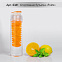 Спортивная бутылка "Fruits"с емкостью для фруктов, 0,7 л, оранжевая с логотипом в Екатеринбурге заказать по выгодной цене в кибермаркете AvroraStore