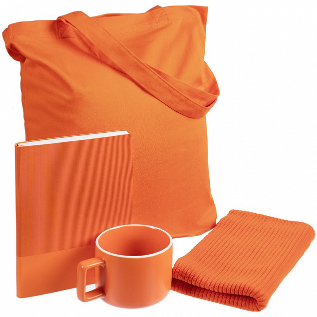 Набор Warm Vale, оранжевый с логотипом в Екатеринбурге заказать по выгодной цене в кибермаркете AvroraStore