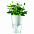Горшок для растений с функцией самополива Flowerpot, фарфоровый, серый с логотипом в Екатеринбурге заказать по выгодной цене в кибермаркете AvroraStore
