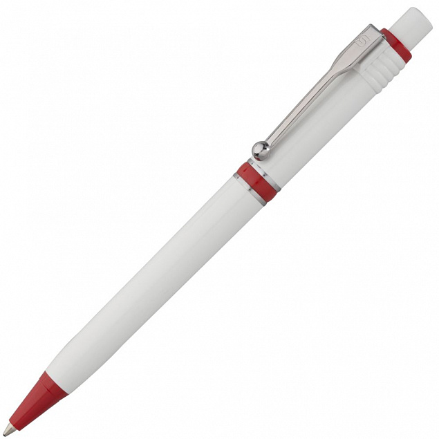 Ручка шариковая Raja, красная с логотипом в Екатеринбурге заказать по выгодной цене в кибермаркете AvroraStore