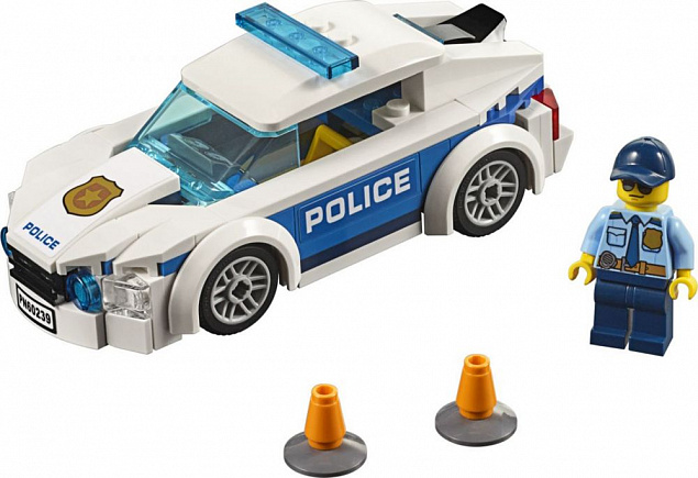 Конструктор «LEGO City. Автомобиль полицейского патруля» с логотипом в Екатеринбурге заказать по выгодной цене в кибермаркете AvroraStore