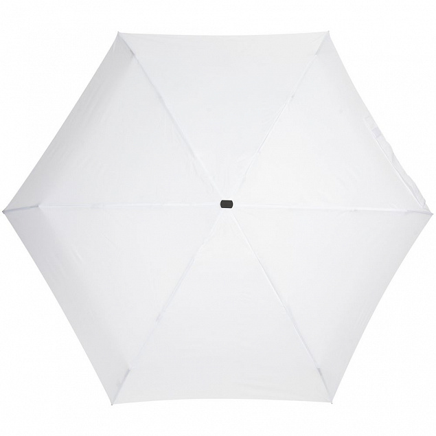 Зонт складной Five, белый с логотипом в Екатеринбурге заказать по выгодной цене в кибермаркете AvroraStore