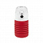Бутылка для воды складная с карабином SPRING; красная, 550/250 мл,  силикон с логотипом в Екатеринбурге заказать по выгодной цене в кибермаркете AvroraStore