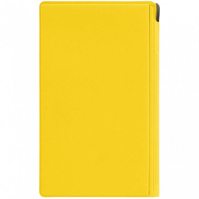 Блокнот Dual, желтый с логотипом в Екатеринбурге заказать по выгодной цене в кибермаркете AvroraStore