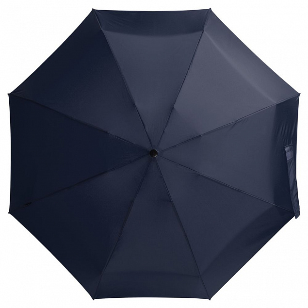 Зонт складной 811 X1 в кейсе, темно-синий с логотипом в Екатеринбурге заказать по выгодной цене в кибермаркете AvroraStore
