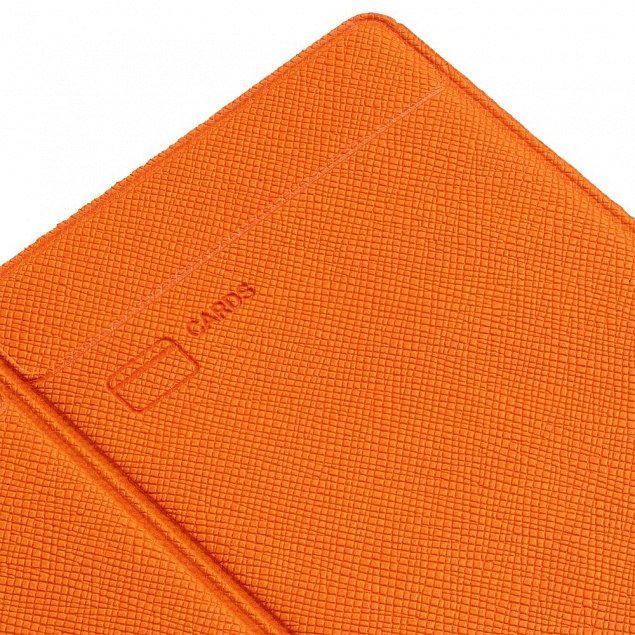 Обложка для автодокументов Devon, оранжевая с логотипом в Екатеринбурге заказать по выгодной цене в кибермаркете AvroraStore