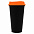 Стакан с крышкой Color Cap Black, черный с красным с логотипом в Екатеринбурге заказать по выгодной цене в кибермаркете AvroraStore