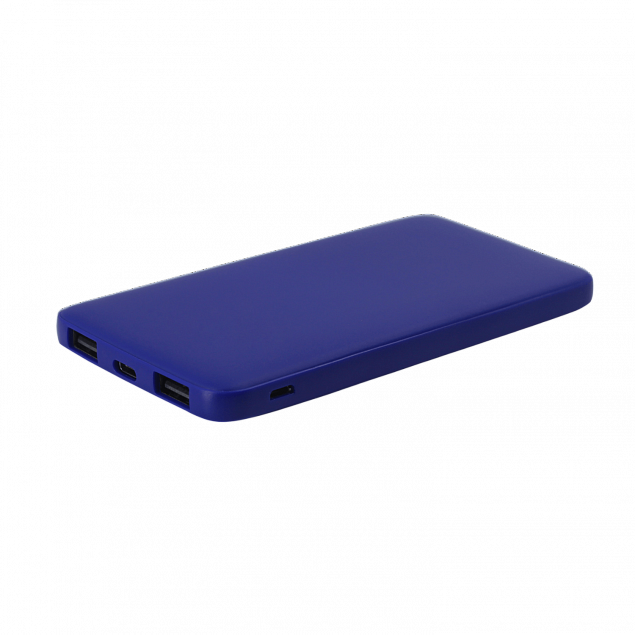 Внешний аккумулятор Bplanner Power 1 ST, софт-тач, 5000 mAh (синий) с логотипом в Екатеринбурге заказать по выгодной цене в кибермаркете AvroraStore