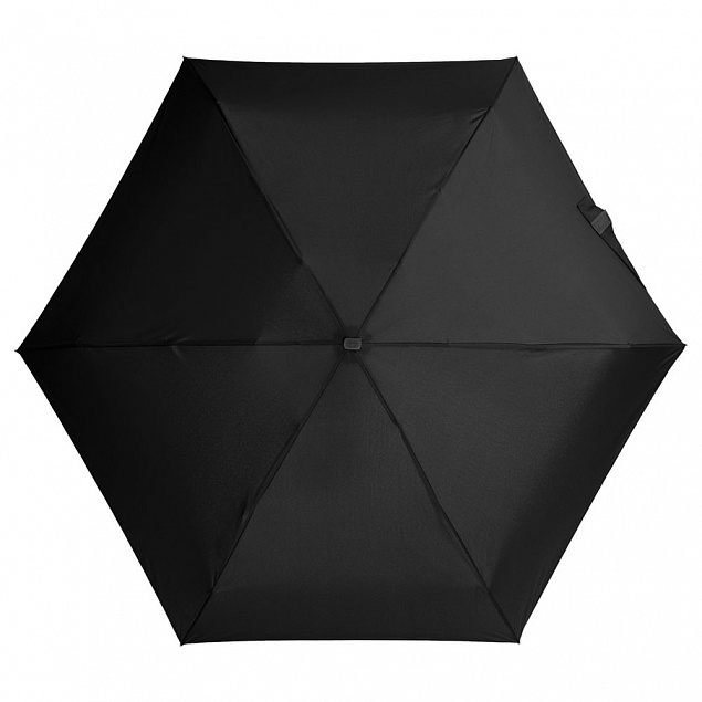 Зонт складной Five, черный с логотипом в Екатеринбурге заказать по выгодной цене в кибермаркете AvroraStore